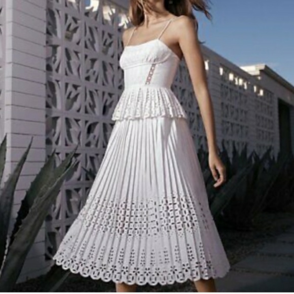 NWT Gianni Bini White Bright Eyed Maxi Dress